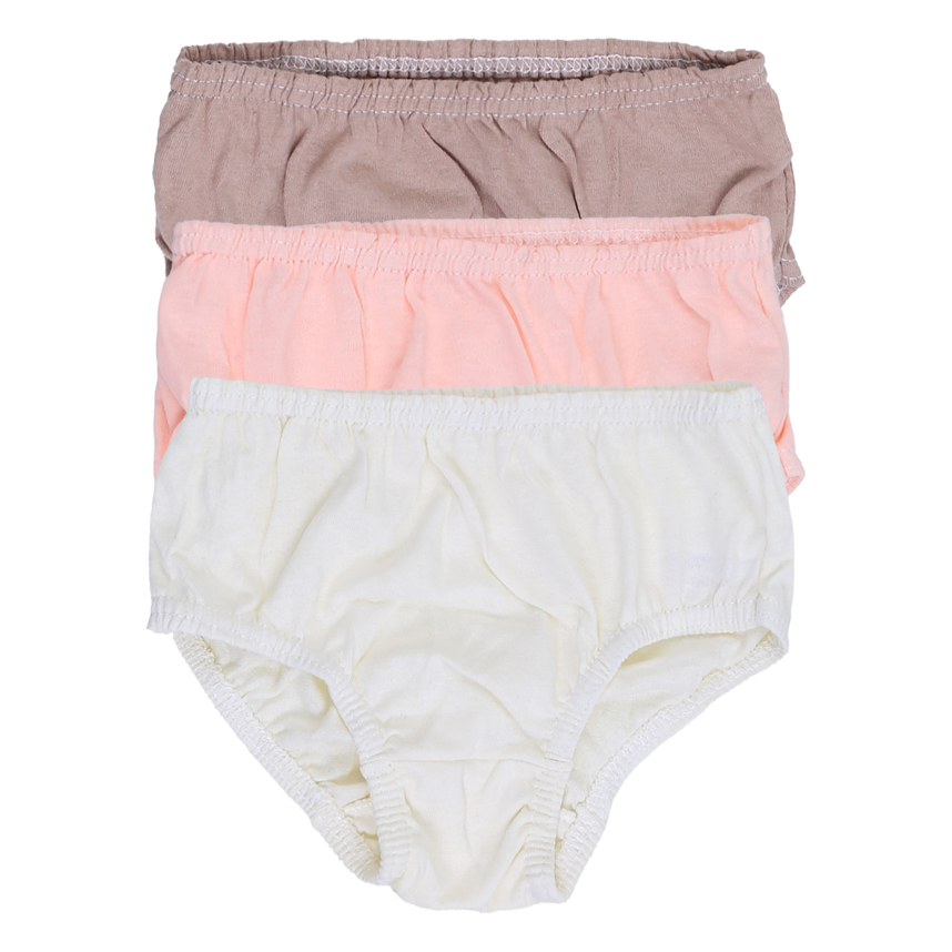 Calcinha Infantil Kellynha Lisa com Elástico 3 Peças