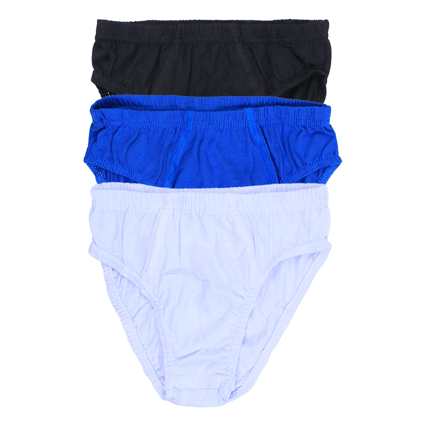 Cueca Infantil Kellynha Lisa com Elástico 3 Peças