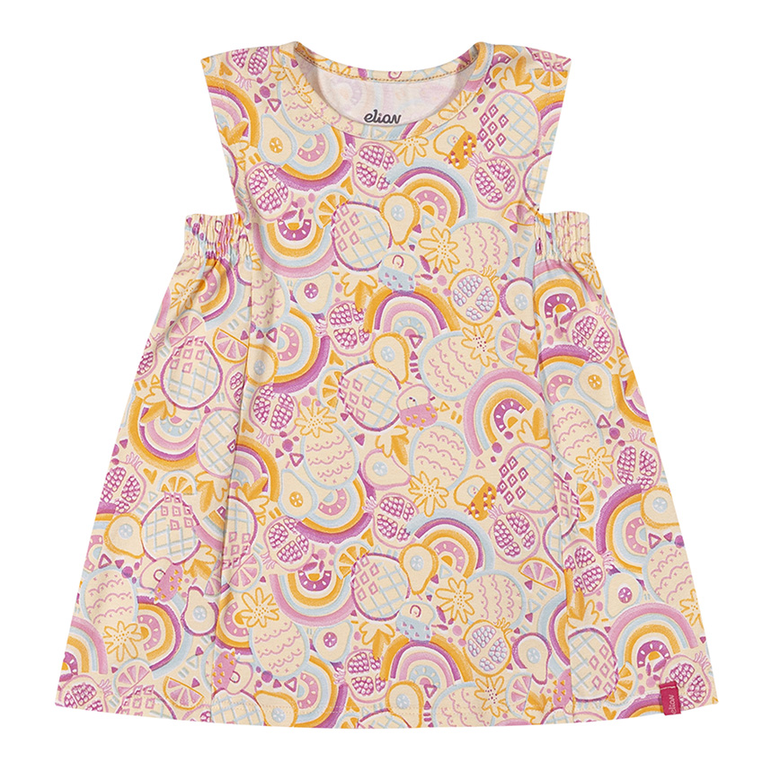 Vestido Bebê Elian Malha Cotton Leve Estampado