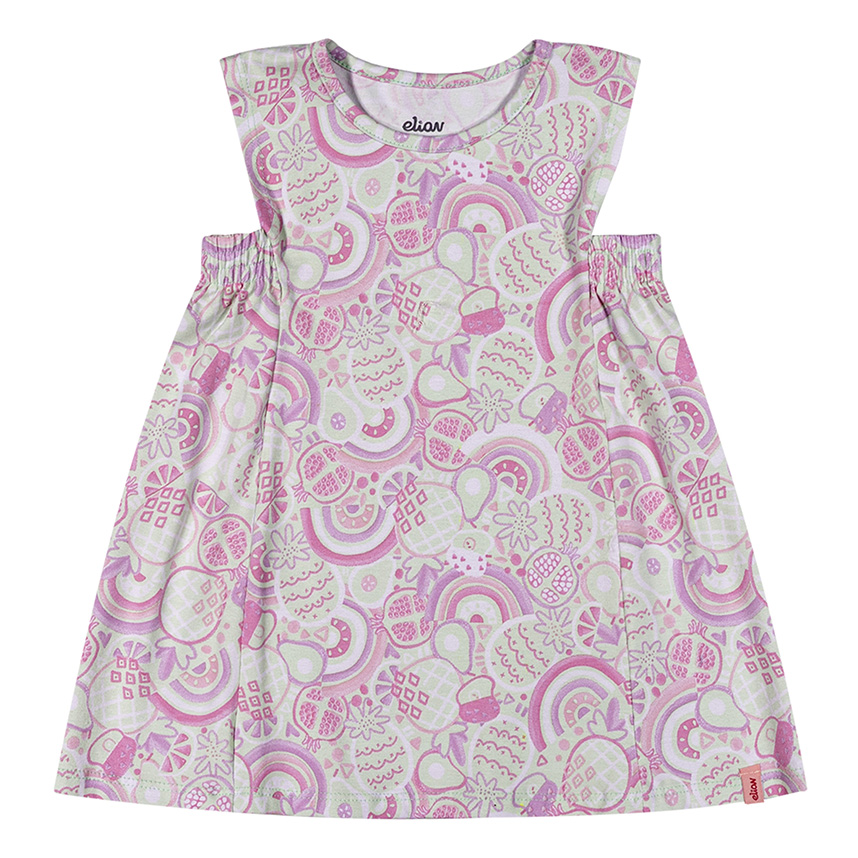 Vestido Bebê Elian Malha Cotton Leve Estampado
