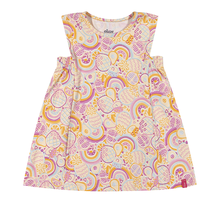 Vestido Infantil Elian Malha Cotton Leve Estampado