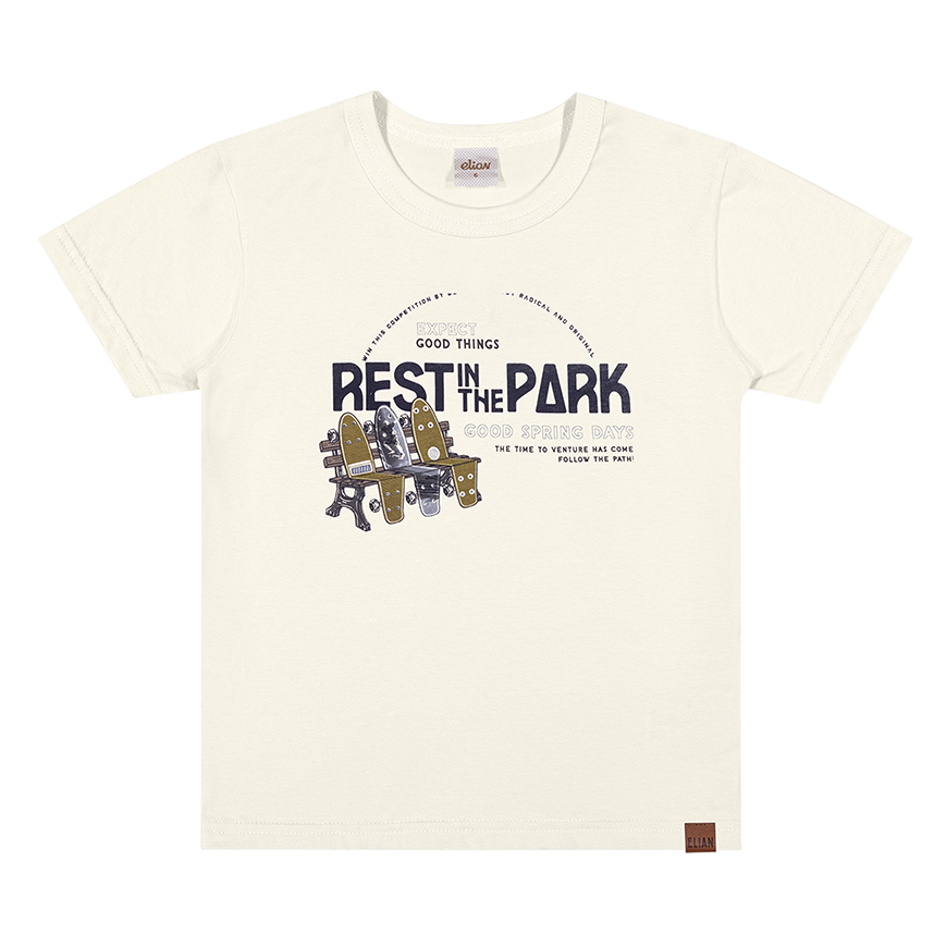 Camiseta Infantil Elian Em Meia Malha Estampada