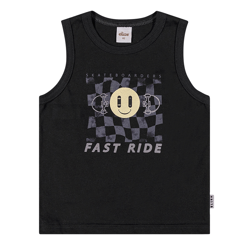 Camiseta Infantil Elian Regata Meia Malha