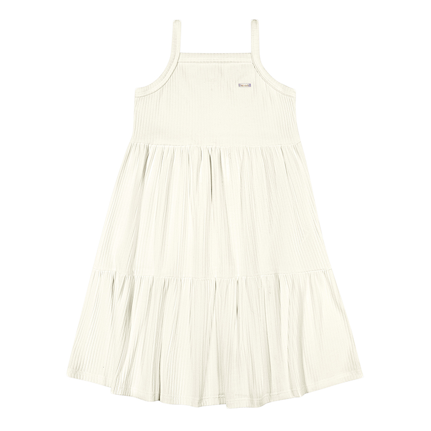 Vestido Infantil Elian Alcinha Em Malha Canelada