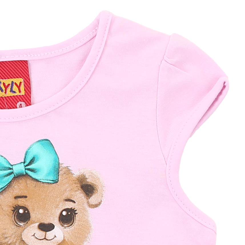 Blusa Infantil Kyly Em Meia Malha Estampada Blusa Infantil Kyly Em Meia Malha Estampada