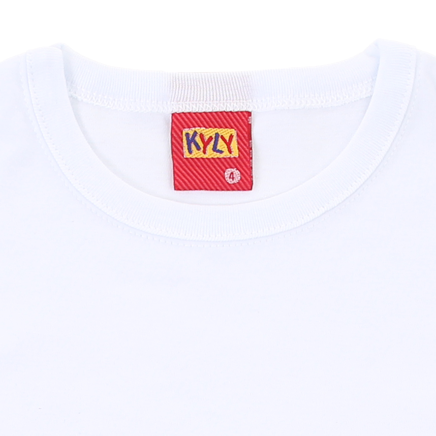 Camiseta Infantil Kyly Em Meia Malha Estampada Camiseta Infantil Kyly Em Meia Malha Estampada