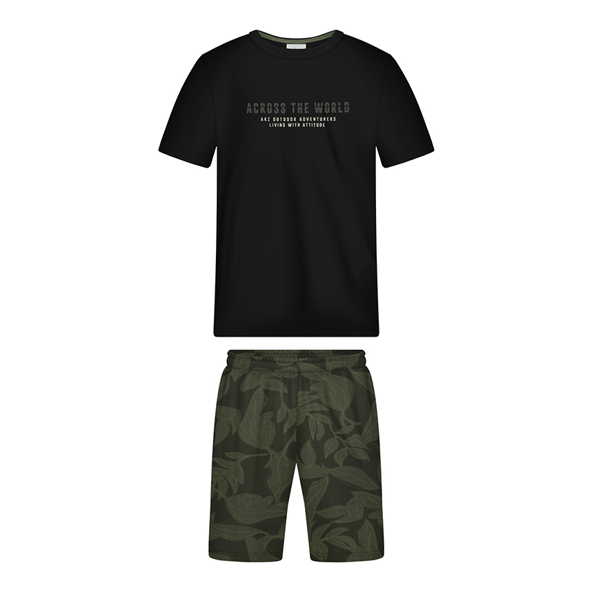 Conjunto Infantil Alakazoo Camiseta E Bermuda Moletom