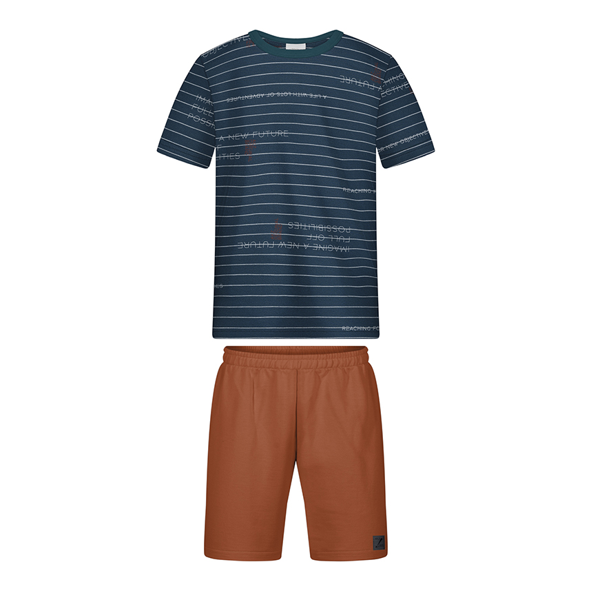 Conjunto Infantil Alakazoo Camiseta Malha E Short Moletom Conjunto Infantil Alakazoo Camiseta Malha E Short Moletom