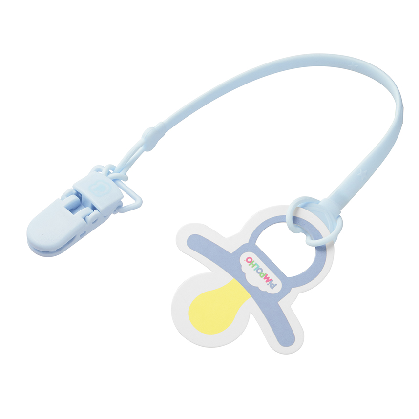 Prendedor de Chupeta Pimpolho Silicone Azul 30 cm