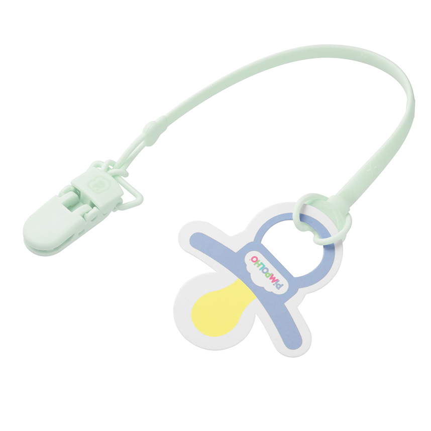 Prendedor de Chupeta Pimpolho Silicone Verde 30 cm
