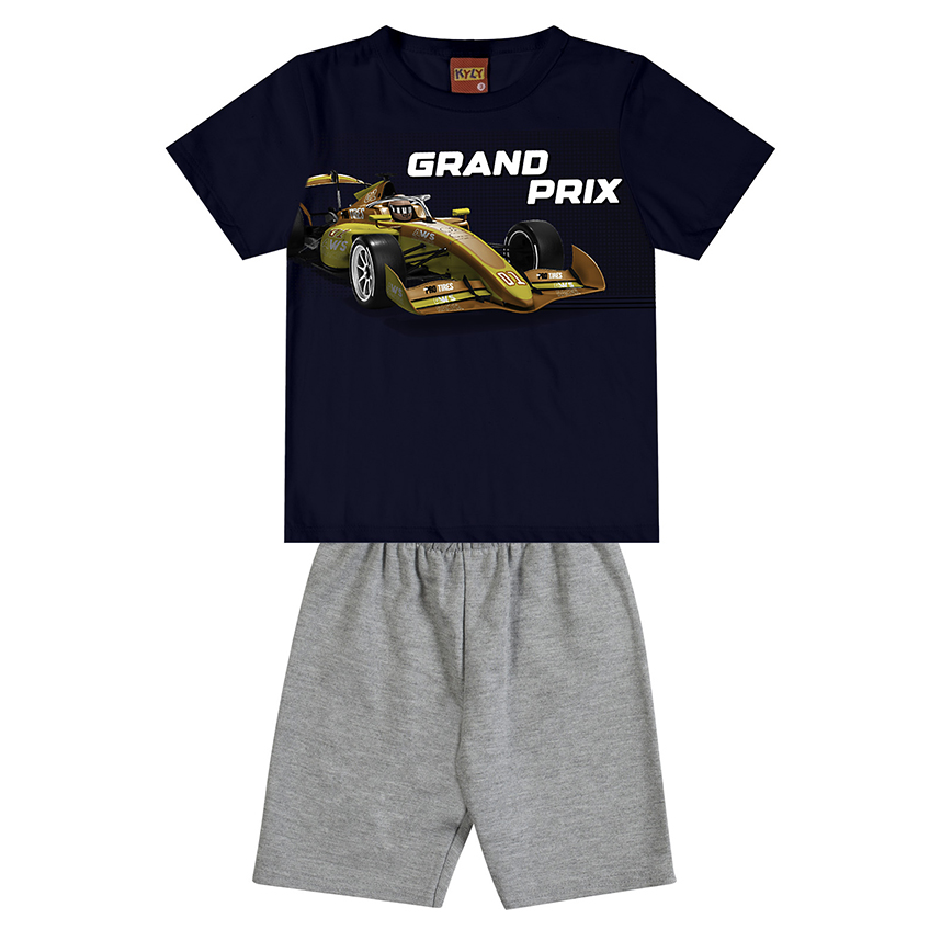 Conjunto Infantil Kyly Camisa Meia Malha E Bermuda Moletom Conjunto Infantil Kyly Camisa Meia Malha E Bermuda Moletom