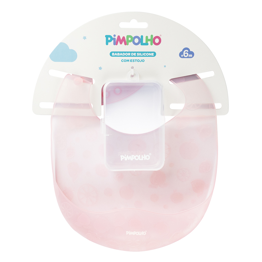 Babador Pimpolho com Case Frutas 2 Peças Babador Pimpolho com Case Frutas 2 Peças