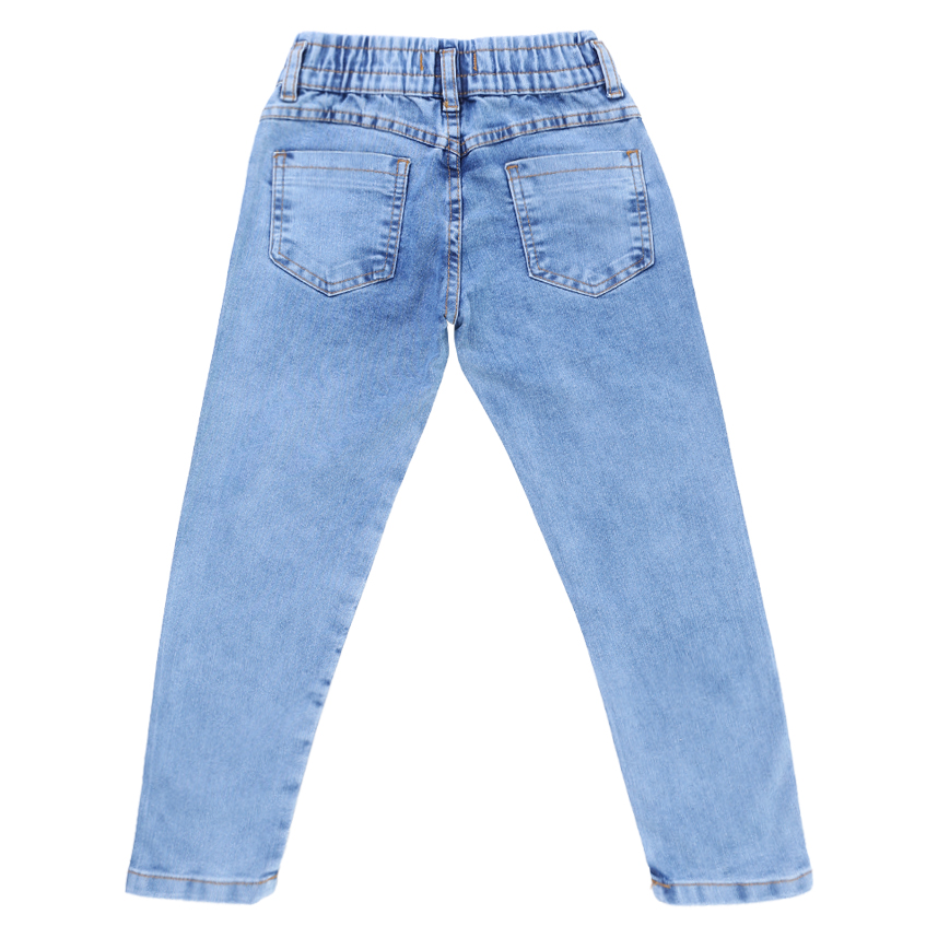 Calça Infantil Revert Jeans com Aplicações de Strass Calça Infantil Revert Jeans com Aplicações de Strass