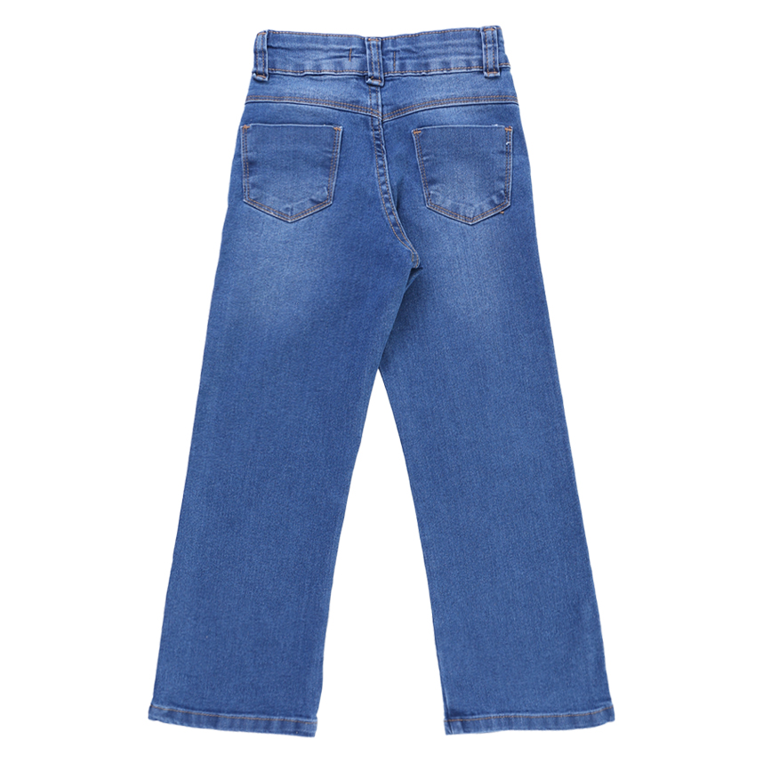 Calça Jeans Infantil Revert Flare com Detalhe Used Leve Calça Jeans Infantil Revert Flare com Detalhe Used Leve