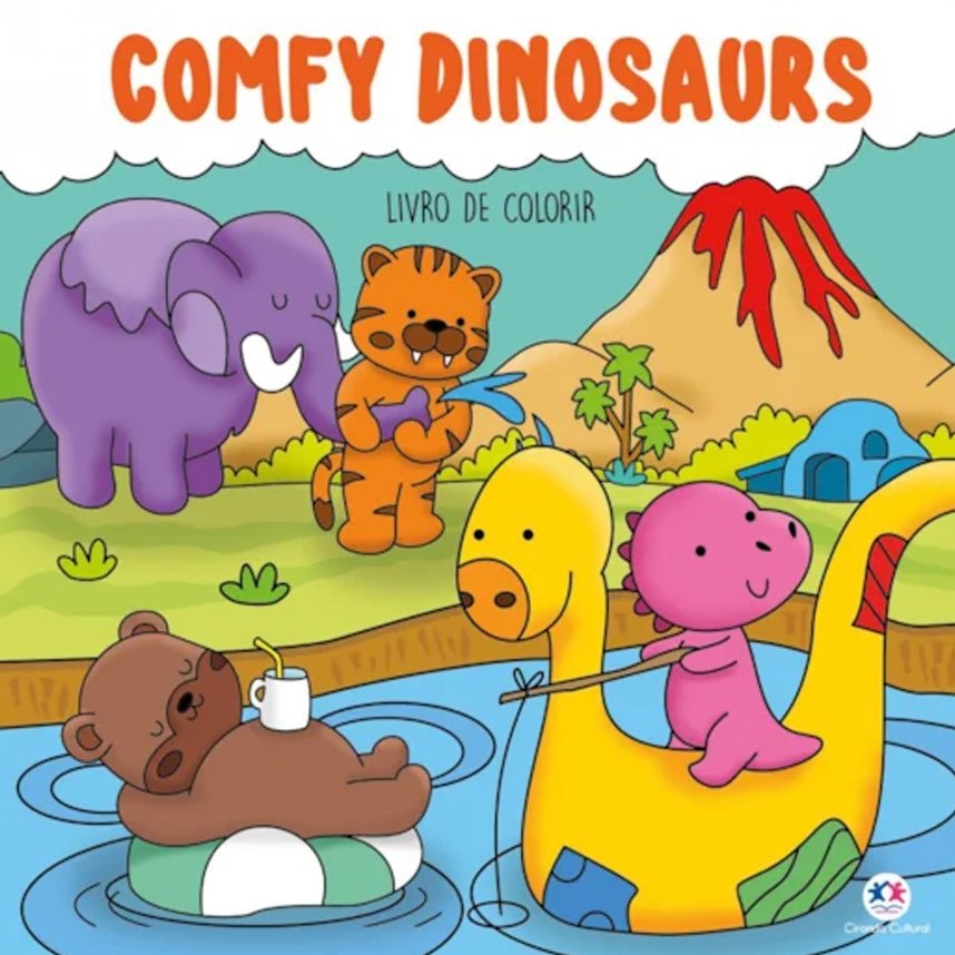 Livro Para Colorir Infantil Ciranda Cultural Comfy Dinosaurs Livro Para Colorir Infantil Ciranda Cultural Comfy Dinosaurs
