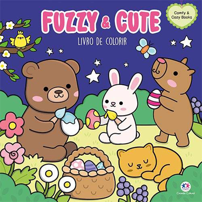 Livro Para Colorir Infantil Ciranda Cultural Fuzzy and Cute Livro Para Colorir Infantil Ciranda Cultural Fuzzy and Cute