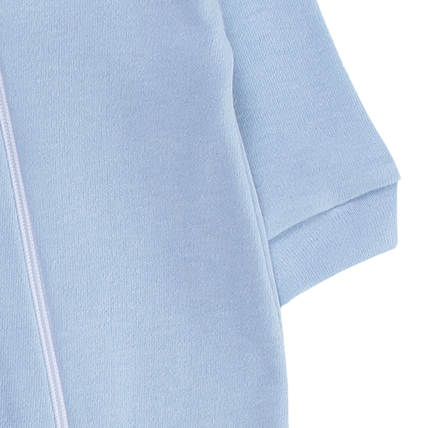 Macacão Bebê Klub Kids Sued Liso com Zíper