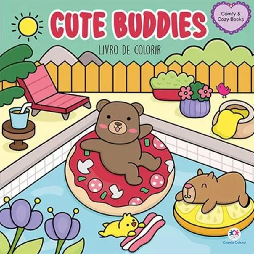 Livro Para Colorir Infantil Ciranda Cultural  Cute Buddies Livro Para Colorir Infantil Ciranda Cultural  Cute Buddies