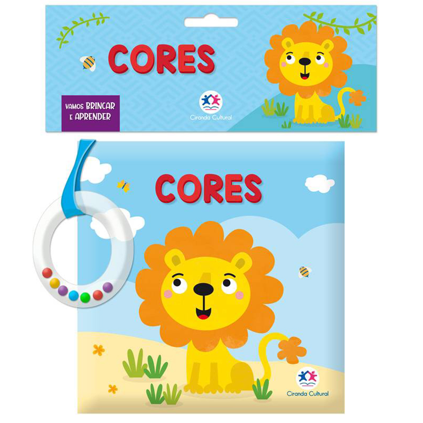 Livro Infantil Ciranda Cultural Tecido Leão Cores Livro Infantil Ciranda Cultural Tecido Leão Cores