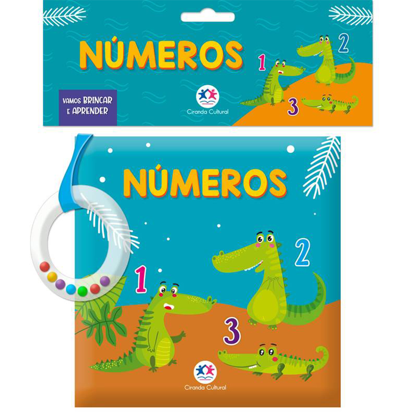 Livro Infantil Ciranda Cultural Tecido Números Cores Livro Infantil Ciranda Cultural Tecido Números Cores