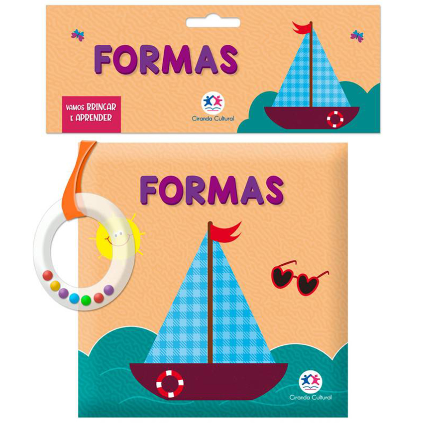 Livro Infantil Ciranda Cultural Tecido Formas Cores Livro Infantil Ciranda Cultural Tecido Formas Cores