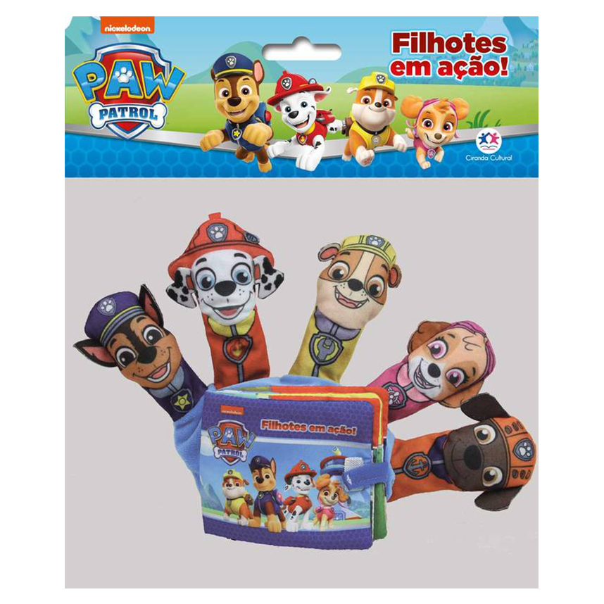 Livro Dedoche Infantil Ciranda Cultural Patrulha Canina Livro Dedoche Infantil Ciranda Cultural Patrulha Canina