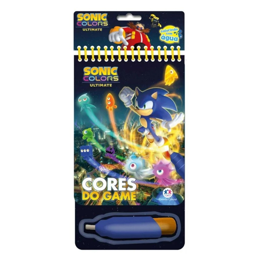 Livro Infantil Colorindo Com Água Ciranda Cultural Sonic Livro Infantil Colorindo Com Água Ciranda Cultural Sonic