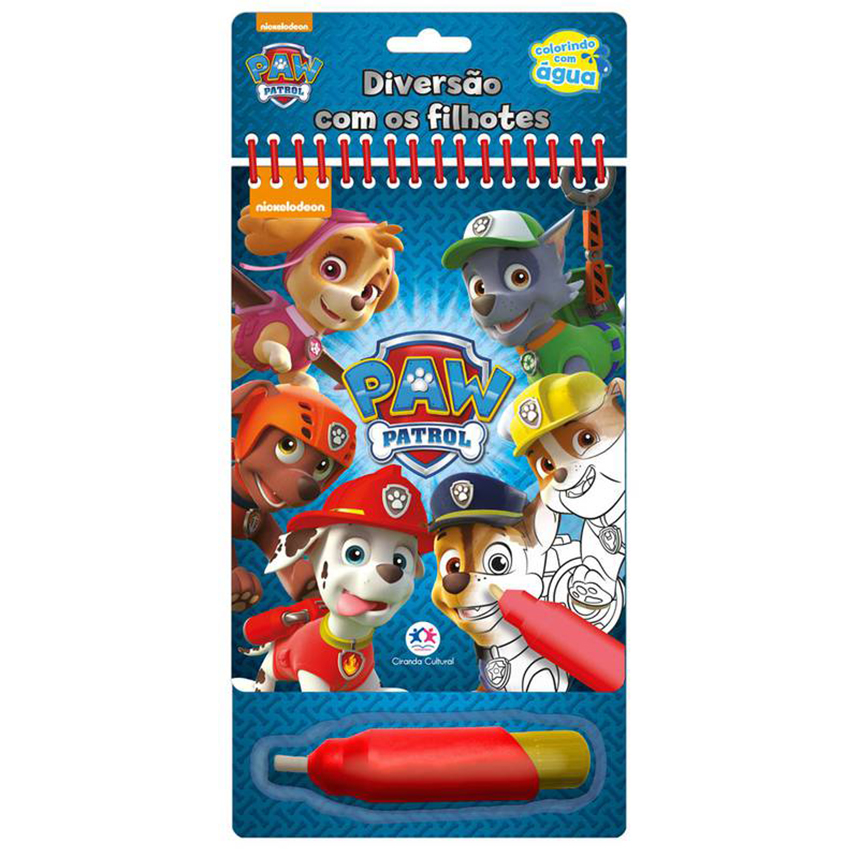Livro Colorindo Com Água Ciranda Cultural Patrulha Canina Livro Colorindo Com Água Ciranda Cultural Patrulha Canina