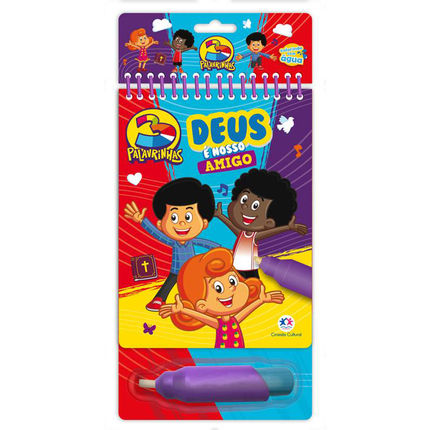 Livro Colorindo Com Água Ciranda Cultural 3 Palavrinhas Livro Colorindo Com Água Ciranda Cultural 3 Palavrinhas