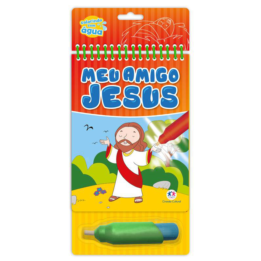 Livro Colorindo Com Água Ciranda Cultural Meu Amigo Jesus Livro Colorindo Com Água Ciranda Cultural Meu Amigo Jesus