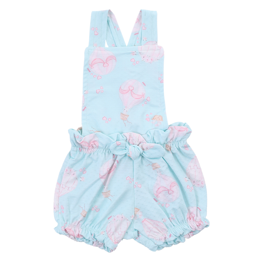 Conjunto Bebê Iaze Body E Jardineira Estampa Coelhos Conjunto Bebê Iaze Body E Jardineira Estampa Coelhos