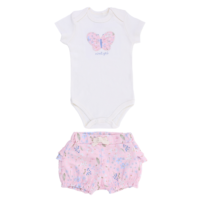 Conjunto Iaze Body Estampa Borboleta com Short Estampado Conjunto Iaze Body Estampa Borboleta com Short Estampado
