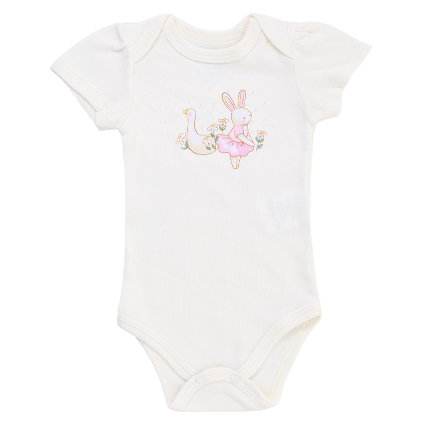 Conjunto Bebê Iaze Body Bordado E Short Com Bolso Conjunto Bebê Iaze Body Bordado E Short Com Bolso