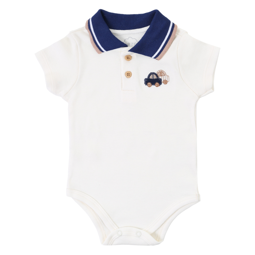 Conjunto Bebê Iaze Body Manga Curta E Bermuda Bordado Carro Conjunto Bebê Iaze Body Manga Curta E Bermuda Bordado Carro