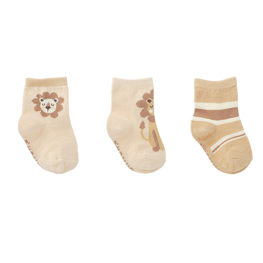 Meia Bebê Pimpolho Menino Estampa Sortida 3 Peças