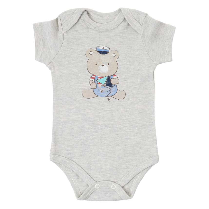 Conjunto Bebê Iaze Body Estampa Urso e Bermuda Bordada Conjunto Bebê Iaze Body Estampa Urso e Bermuda Bordada