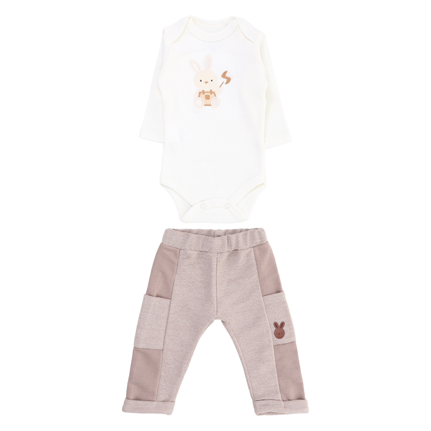 Conjunto Bebê Iaze Body Manga Longa e Calça Estampa Coelho Conjunto Bebê Iaze Body Manga Longa e Calça Estampa Coelho