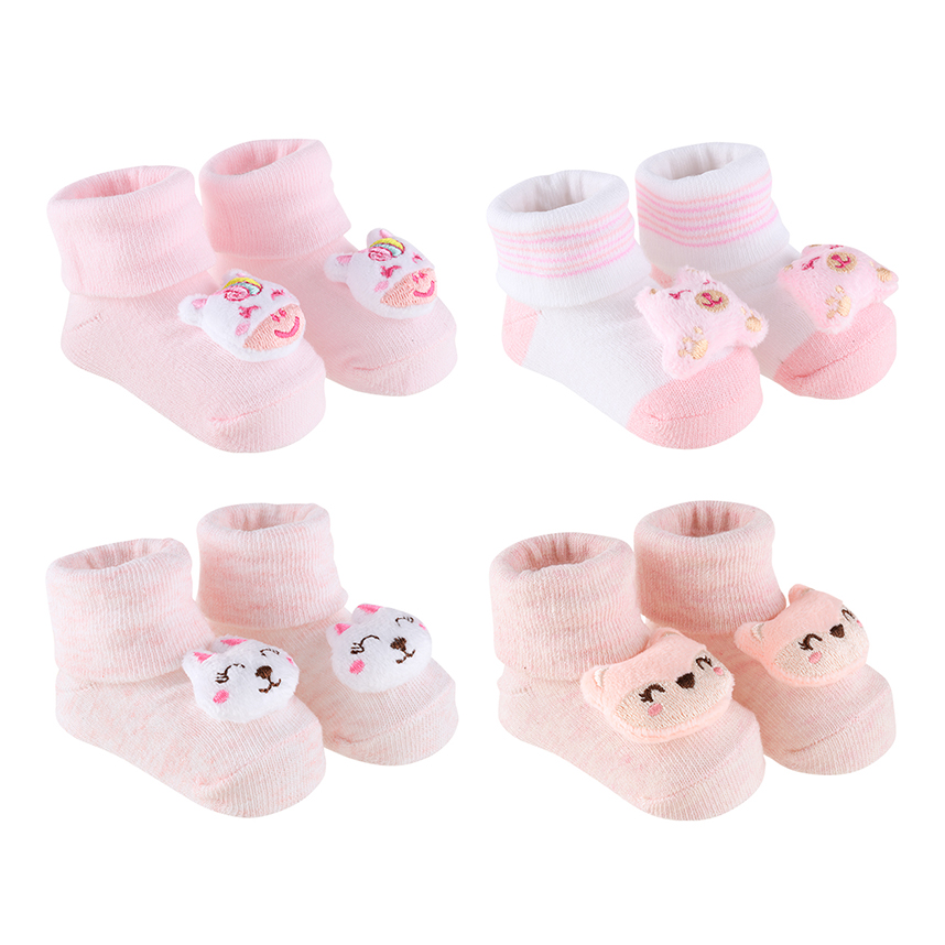 Meia Bebê Pimpolho Menins Estampa Sortida Bichinhos