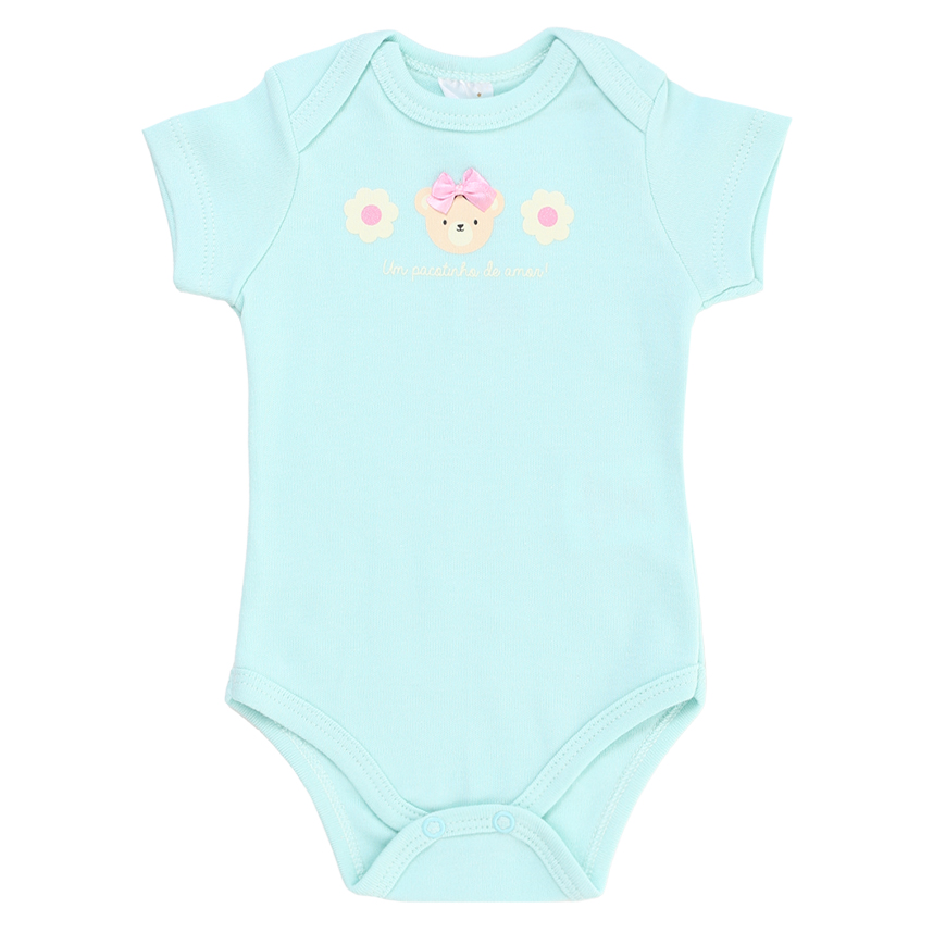 Conjunto Bebê Mini Moon Body E Short Ursinha Conjunto Bebê Mini Moon Body E Short Ursinha
