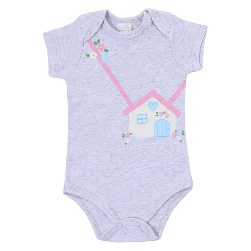 Conjunto Bebê Mini Moon Body E Short Casinha Conjunto Bebê Mini Moon Body E Short Casinha