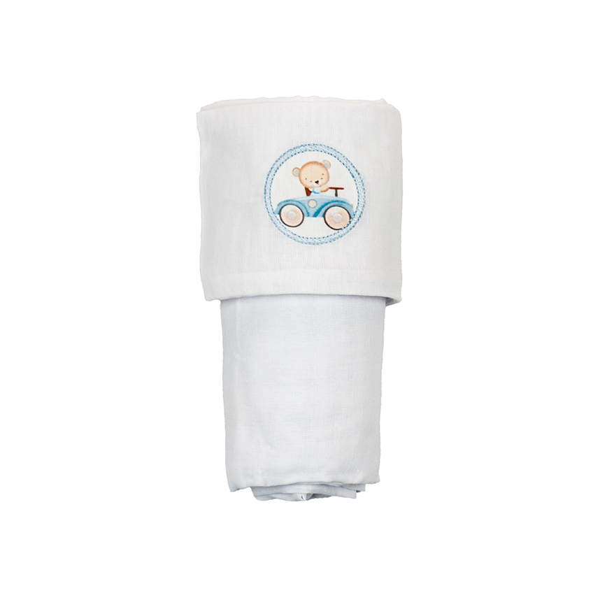 Jogo De Lençol Bublim Sonhos De Berço Estampa Urso 2 Peças