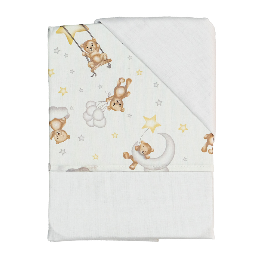 Jogo De Lençol Bublim Sonhos De Berço Estampa Urso 3 Peças Jogo De Lençol Bublim Sonhos De Berço Estampa Urso 3 Peças