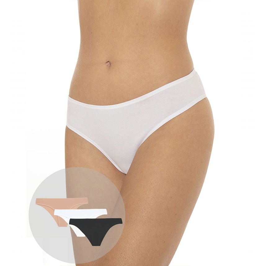 Kit Calcinhas Biquinis Delcotton Em Cotton Com 3 Peças Kit Calcinhas Biquinis Delcotton Em Cotton Com 3 Peças