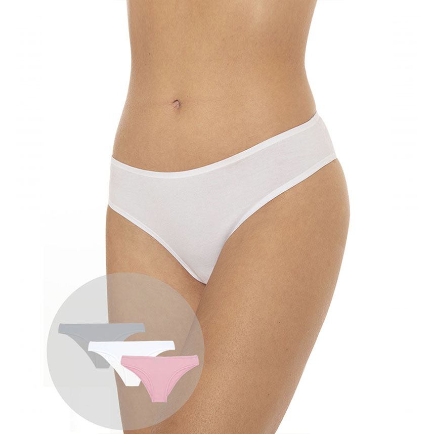 Kit Calcinhas Biquinis Delcotton Em Cotton Com 3 Peças Kit Calcinhas Biquinis Delcotton Em Cotton Com 3 Peças