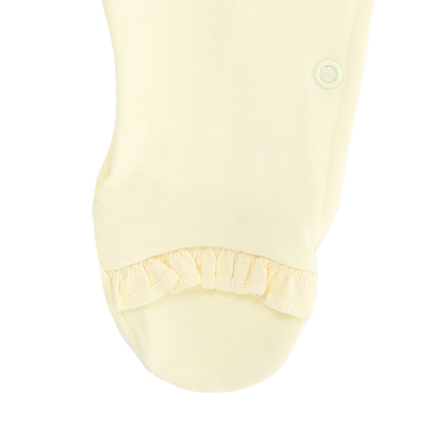 Macacão Longo Presente De Anjo Suedine Bordado Floral