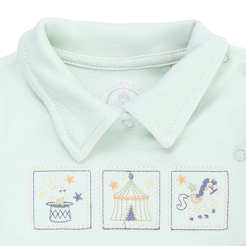 Macacão Bebê Presente De Anjo Suedine Bordado Circo