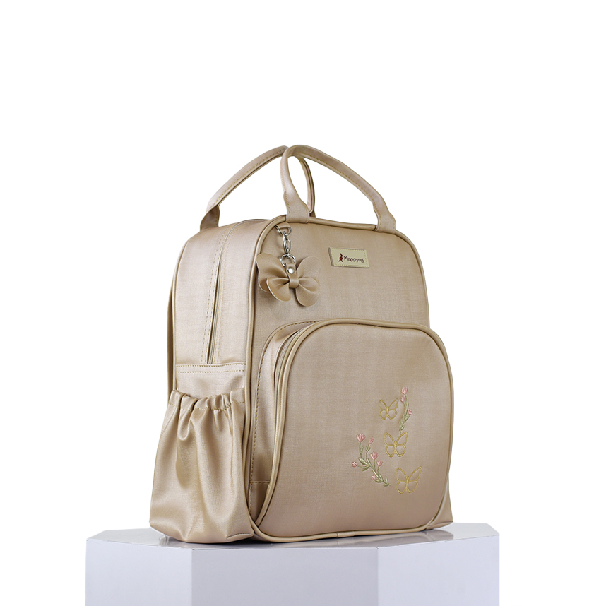 Mochila Mappyng Detalhe Bordado Borboleta E Laço