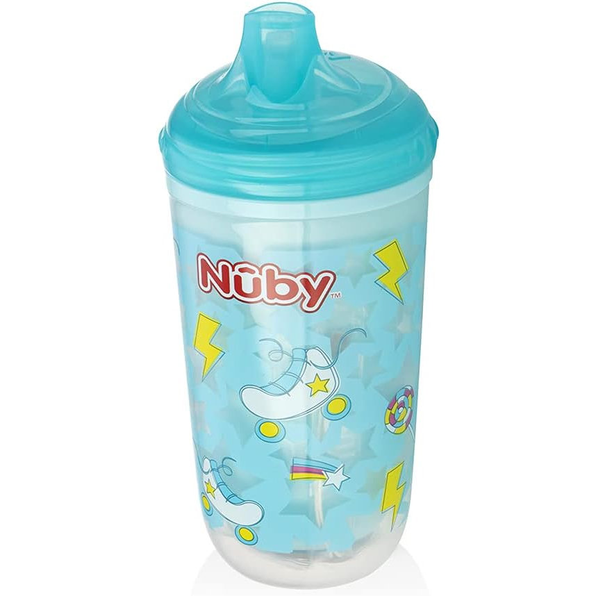 Copo Infantil Nuby Pisca-Pisca com Bico Rígido 240 ml Copo Infantil Nuby Pisca-Pisca com Bico Rígido 240 ml