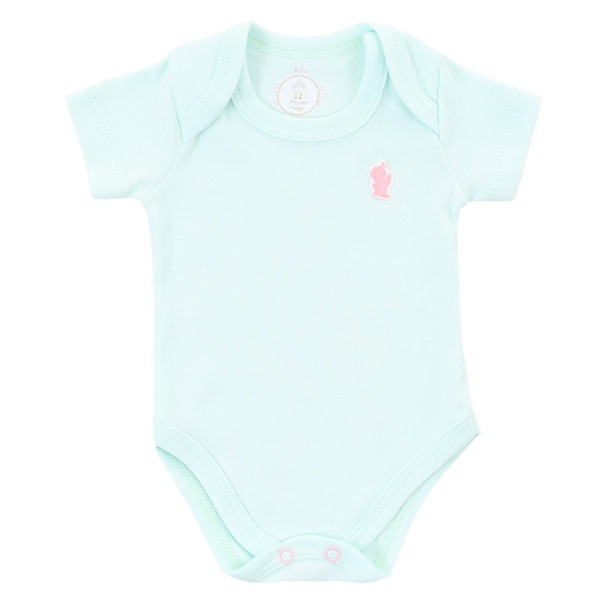 Body Bebê Presente De Anjo Estampa Tropical 3 Peças