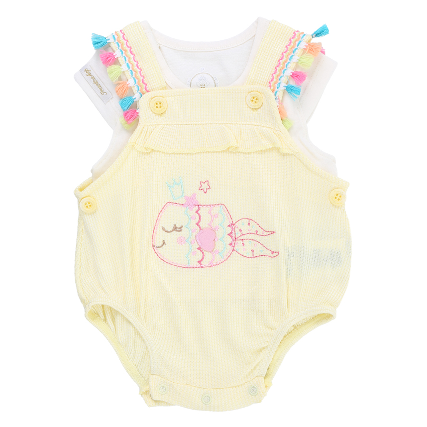 Banho De Sol Presente De Anjo Bordado Peixe 2 Peças Banho De Sol Presente De Anjo Bordado Peixe 2 Peças